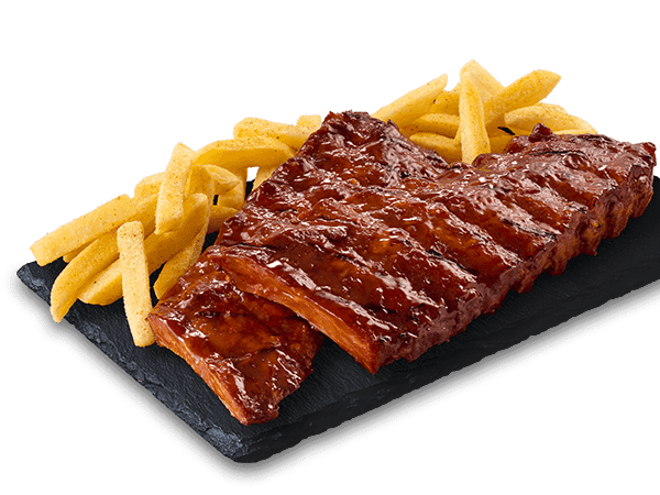 Double pork  rib stack
